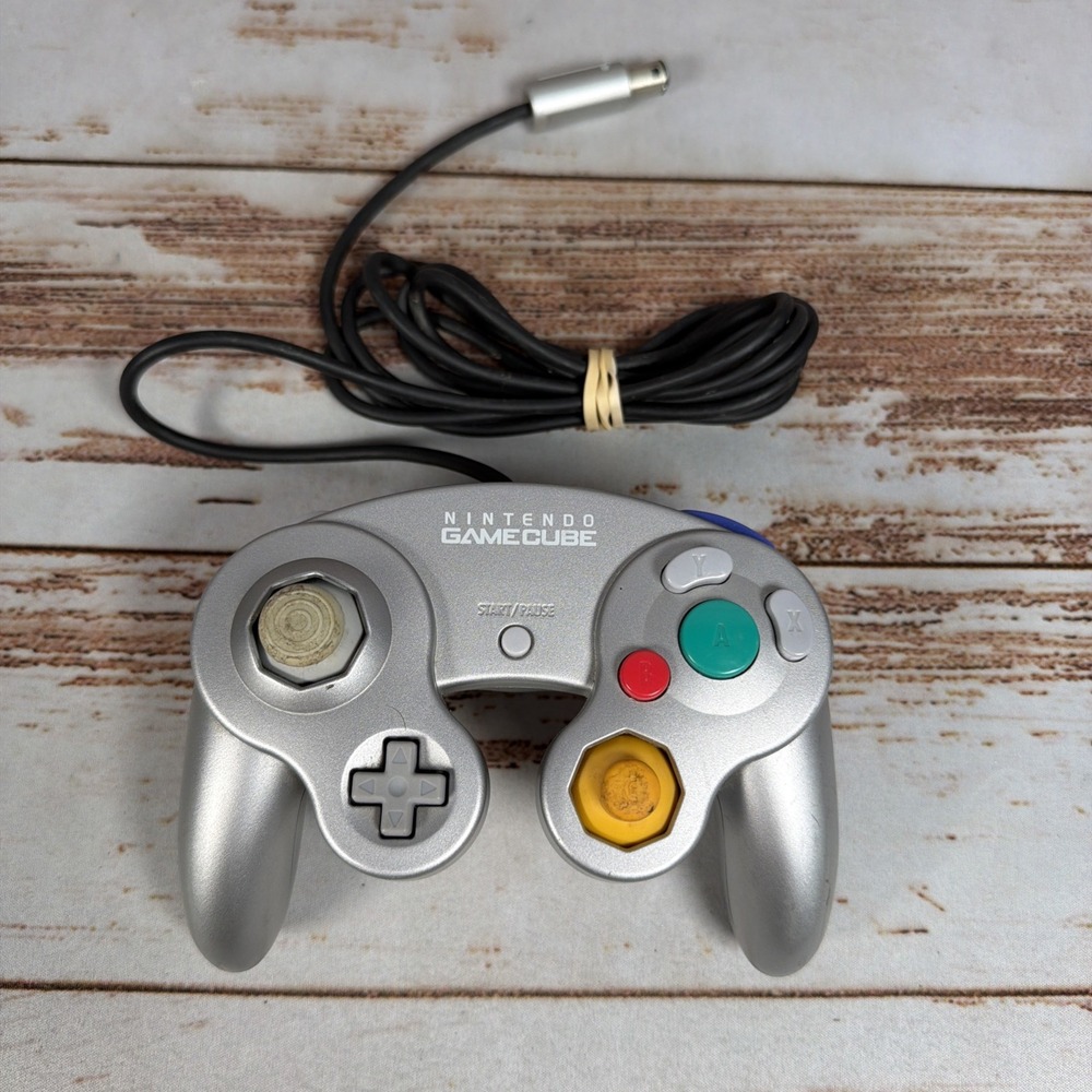 OEM Nintendo Gamecube Controller DOL-003 Platinum Silver Authentic Tested